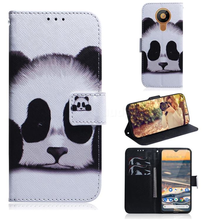 Sleeping Panda PU Leather Wallet Case for Nokia 5.3