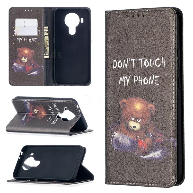 Chainsaw Bear Slim Magnetic Attraction Wallet Flip Cover for Nokia 5.4