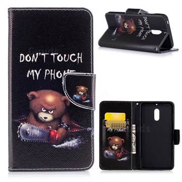 Chainsaw Bear Leather Wallet Case for Nokia 6 Nokia6
