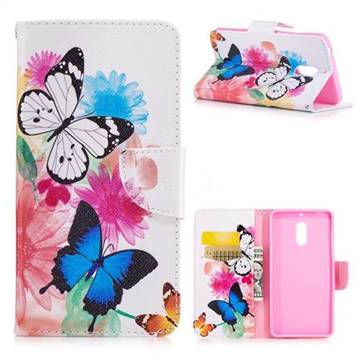 Vivid Flying Butterflies Leather Wallet Case for Nokia 6 Nokia6
