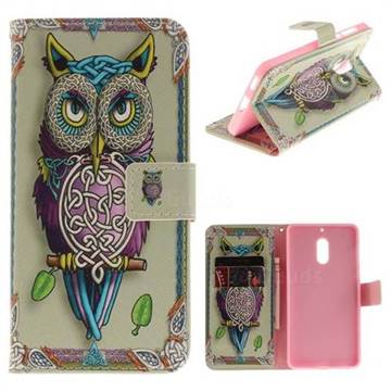 Weave Owl PU Leather Wallet Case for Nokia 6 Nokia6