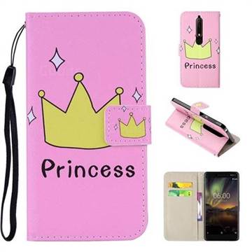 Princess PU Leather Wallet Phone Case Cover for Nokia 6 (2018)