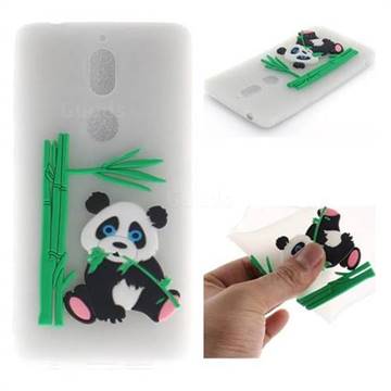 Panda Eating Bamboo Soft 3D Silicone Case for Nokia 7 - Translucent