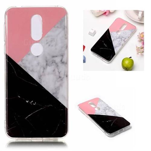 Tricolor Soft TPU Marble Pattern Case for Nokia 7.1