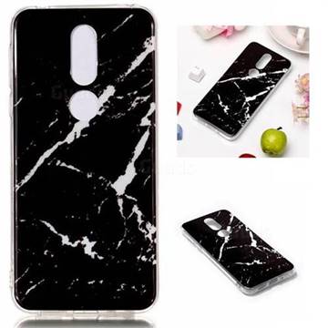 Black Rough white Soft TPU Marble Pattern Phone Case for Nokia 7.1