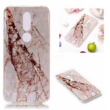 White Crushed Soft TPU Marble Pattern Phone Case for Nokia 7.1