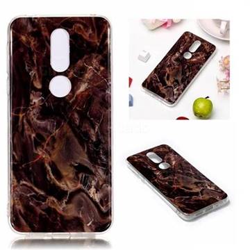 Brown Soft TPU Marble Pattern Phone Case for Nokia 7.1