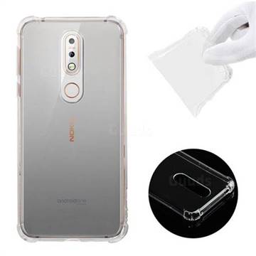 Anti-fall Clear Soft Back Cover for Nokia 7.1 - Transparent