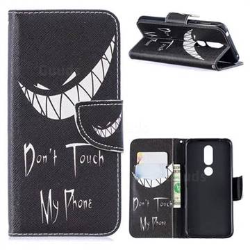 Crooked Grin Leather Wallet Case for Nokia 7.1