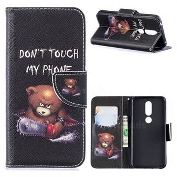 Chainsaw Bear Leather Wallet Case for Nokia 7.1
