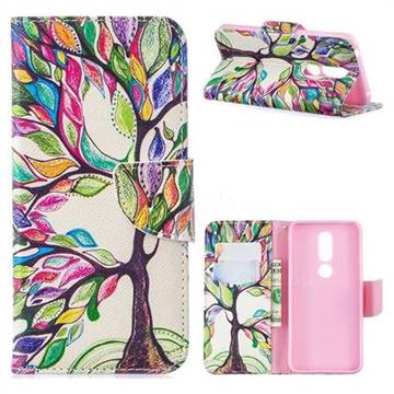 The Tree of Life Leather Wallet Case for Nokia 7.1