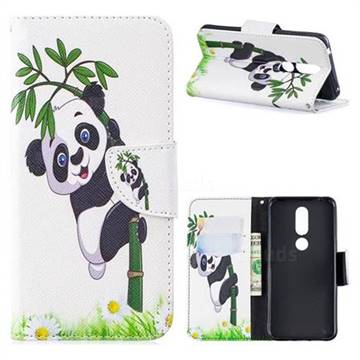 Bamboo Panda Leather Wallet Case for Nokia 7.1