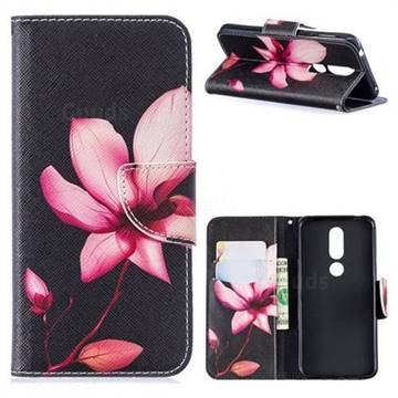 Lotus Flower Leather Wallet Case for Nokia 7.1
