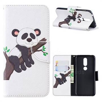 Tree Panda Leather Wallet Case for Nokia 7.1