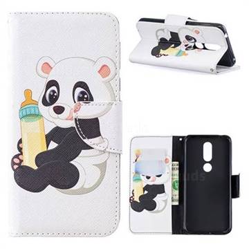 Baby Panda Leather Wallet Case for Nokia 7.1