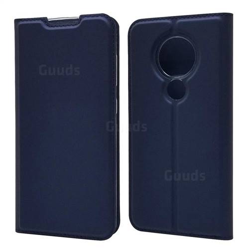 Ultra Slim Card Magnetic Automatic Suction Leather Wallet Case for Nokia 7.2 - Royal Blue