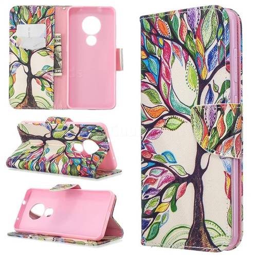 The Tree of Life Leather Wallet Case for Nokia 7.2