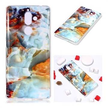 Fire Cloud Soft TPU Marble Pattern Phone Case for Nokia 7 Plus