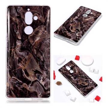 Brown Soft TPU Marble Pattern Phone Case for Nokia 7 Plus