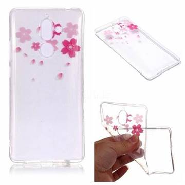 Sakura Flowers Super Clear Soft TPU Back Cover for Nokia 7 Plus