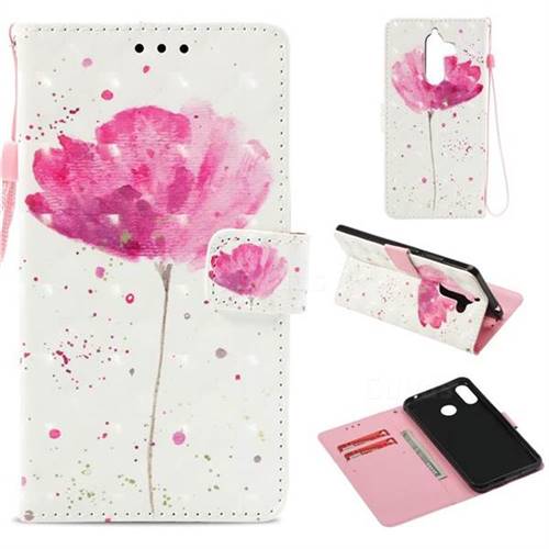 Watercolor 3D Painted Leather Wallet Case for Nokia 7 Plus