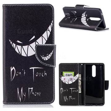 Crooked Grin Leather Wallet Case for Nokia 8