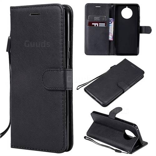 Retro Greek Classic Smooth PU Leather Wallet Phone Case for Nokia 9 PureView - Black