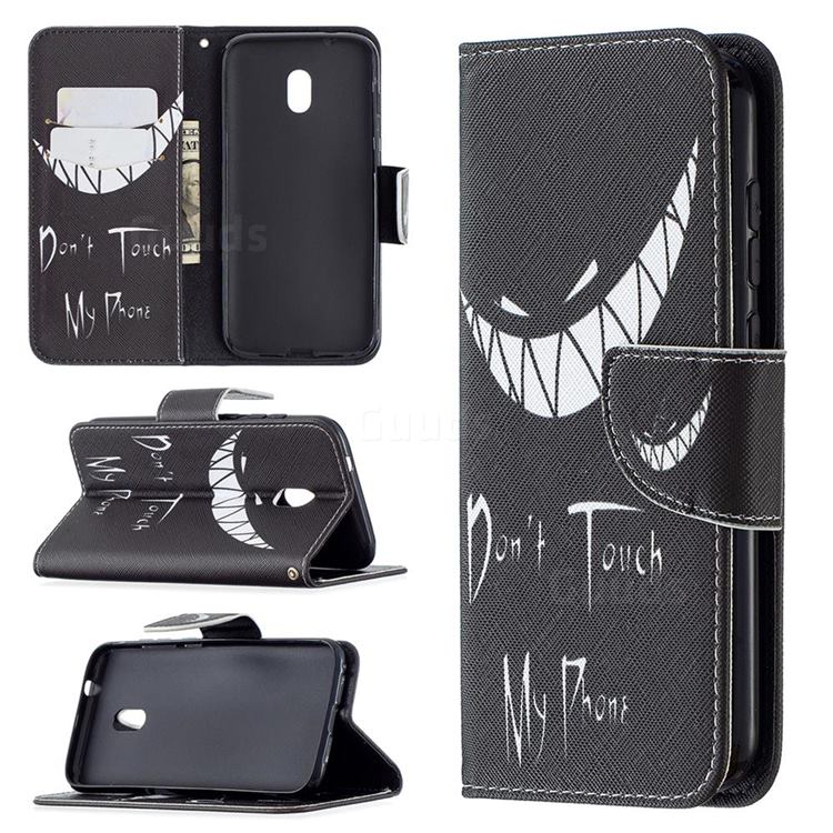 Crooked Grin Leather Wallet Case for Nokia C1 Plus