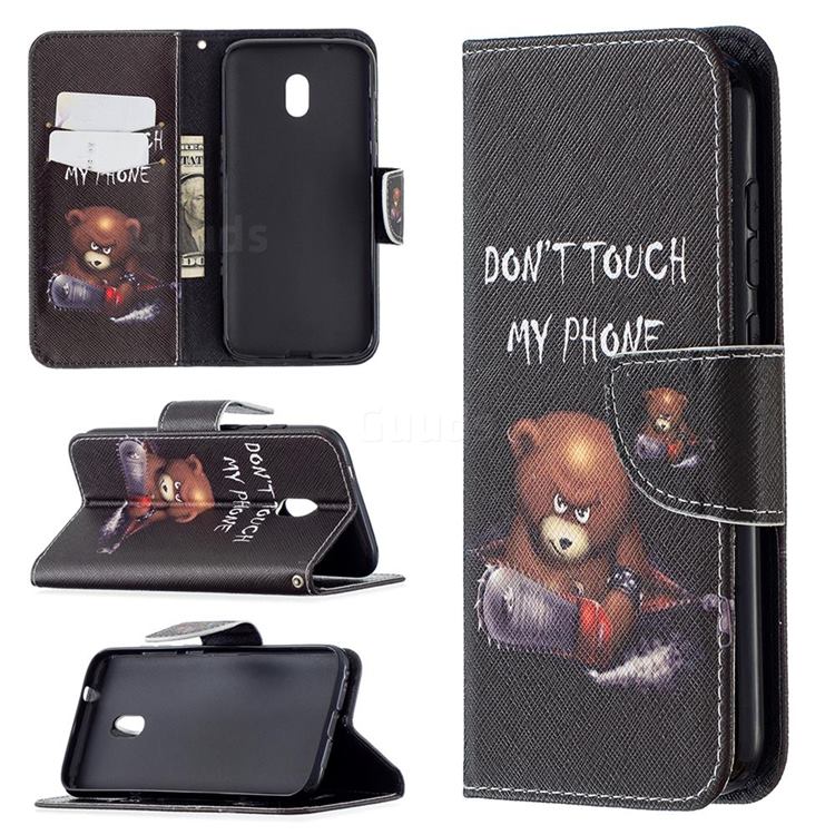 Chainsaw Bear Leather Wallet Case for Nokia C1 Plus