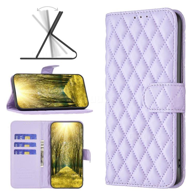 Binfen Color BF-14 Fragrance Protective Wallet Flip Cover for Nokia C21 - Purple