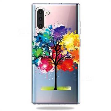 Oil Painting Tree Clear Varnish Soft Phone Back Cover for Samsung Galaxy Note 10 (6.28 inch) / Note10 5G