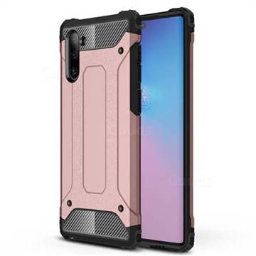 King Kong Armor Premium Shockproof Dual Layer Rugged Hard Cover for Samsung Galaxy Note 10 (6.28 inch) / Note10 5G - Rose Gold