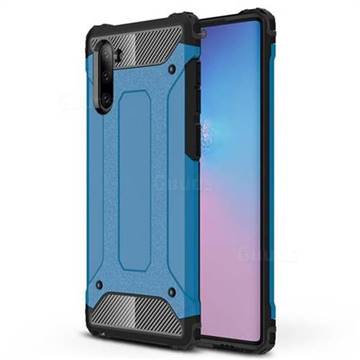 King Kong Armor Premium Shockproof Dual Layer Rugged Hard Cover for Samsung Galaxy Note 10 (6.28 inch) / Note10 5G - Sky Blue