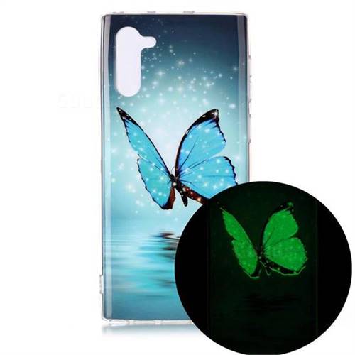 Butterfly Noctilucent Soft TPU Back Cover for Samsung Galaxy Note 10 (6.28 inch) / Note10 5G