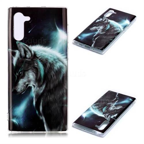 Fierce Wolf Soft TPU Cell Phone Back Cover for Samsung Galaxy Note 10 (6.28 inch) / Note10 5G