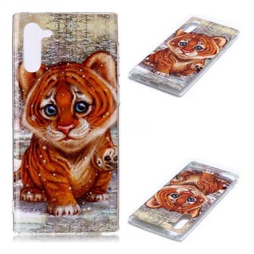 Cute Tiger Baby Soft TPU Cell Phone Back Cover for Samsung Galaxy Note 10 (6.28 inch) / Note10 5G