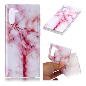 Red Grain Soft TPU Marble Pattern Phone Case for Samsung Galaxy Note 10 (6.28 inch) / Note10 5G