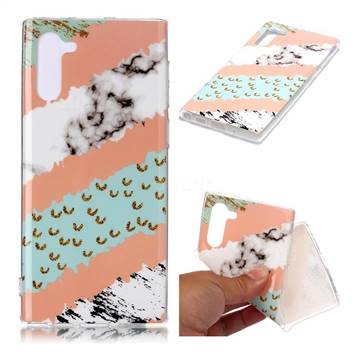 Diagonal Grass Soft TPU Marble Pattern Phone Case for Samsung Galaxy Note 10 (6.28 inch) / Note10 5G