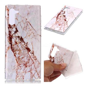 White Crushed Soft TPU Marble Pattern Phone Case for Samsung Galaxy Note 10 (6.28 inch) / Note10 5G