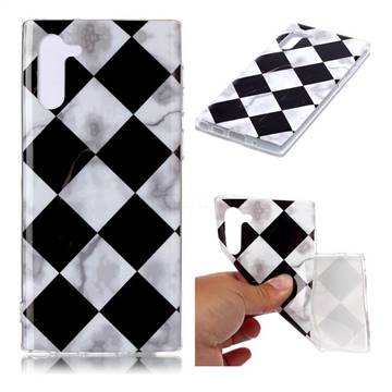 Black and White Matching Soft TPU Marble Pattern Phone Case for Samsung Galaxy Note 10 (6.28 inch) / Note10 5G