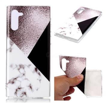 Black white Grey Soft TPU Marble Pattern Phone Case for Samsung Galaxy Note 10 (6.28 inch) / Note10 5G