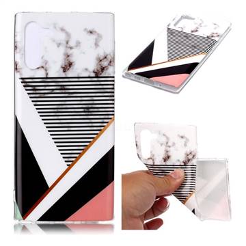 Pinstripe Soft TPU Marble Pattern Phone Case for Samsung Galaxy Note 10 (6.28 inch) / Note10 5G
