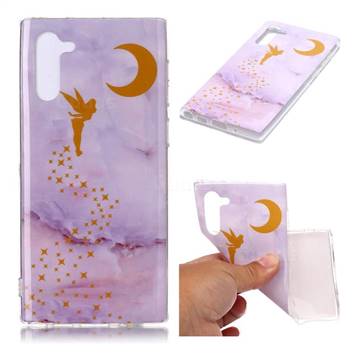 Elf Purple Soft TPU Marble Pattern Phone Case for Samsung Galaxy Note 10 (6.28 inch) / Note10 5G