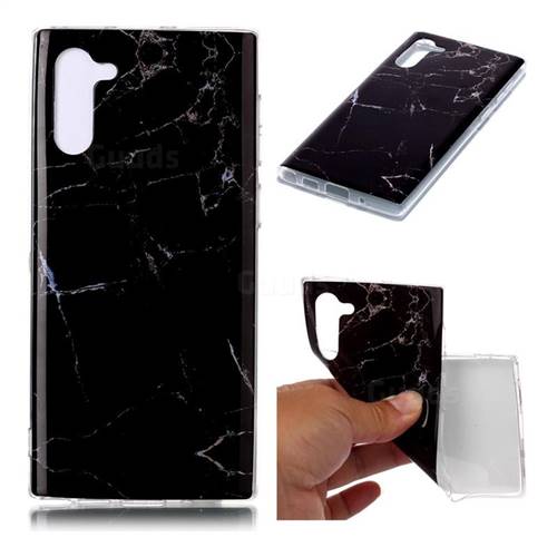 Black Soft TPU Marble Pattern Case for Samsung Galaxy Note 10 (6.28 inch) / Note10 5G
