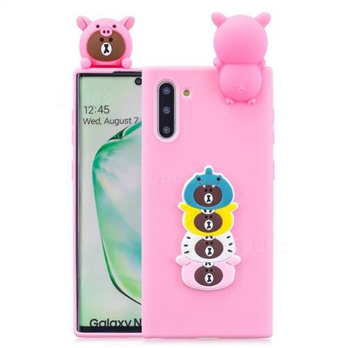 Expression Bear Soft 3D Climbing Doll Soft Case for Samsung Galaxy Note 10 (6.28 inch) / Note10 5G