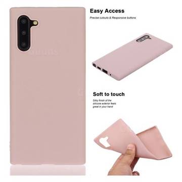 Soft Matte Silicone Phone Cover for Samsung Galaxy Note 10 (6.28 inch) / Note10 5G - Lotus Color