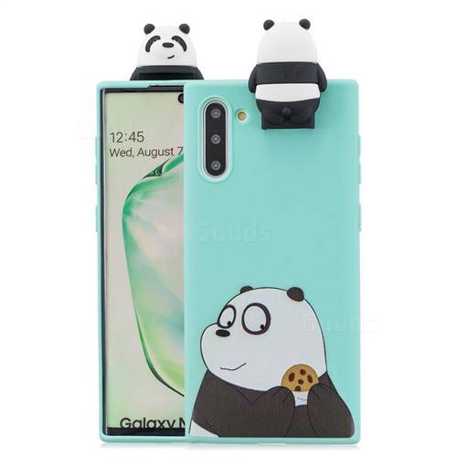 Striped Bear Soft 3D Climbing Doll Stand Soft Case for Samsung Galaxy Note 10 (6.28 inch) / Note10 5G