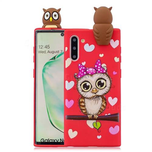 Bow Owl Soft 3D Climbing Doll Soft Case for Samsung Galaxy Note 10 (6.28 inch) / Note10 5G