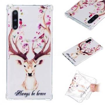 Always be Brave Anti-fall Clear Varnish Soft TPU Back Cover for Samsung Galaxy Note 10 (6.28 inch) / Note10 5G
