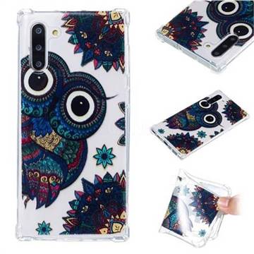 Owl Totem Anti-fall Clear Varnish Soft TPU Back Cover for Samsung Galaxy Note 10 (6.28 inch) / Note10 5G